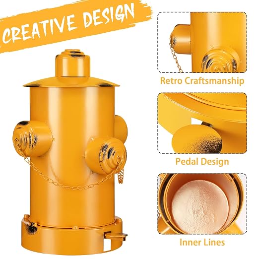 Hoolerry Fire Hydrant Trash Can Retro Creative Garbage Can - Image 2