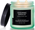 M&SENSE Candle Oceanic Breeze Scented, 11.6oz 70 Hour Long Lasting 2 Wick by MSENSE