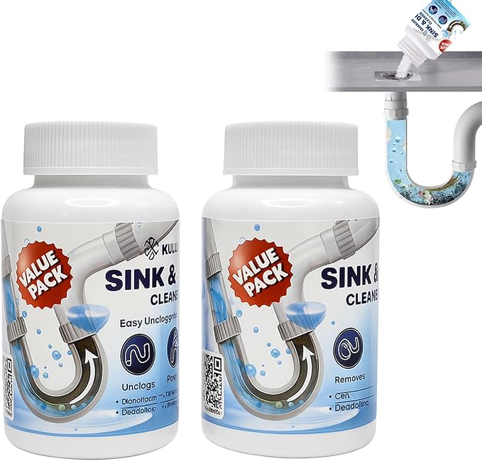 Pipe Dredge, Powerful Foaming Sink & Drain Cleaner Powder by Unknown