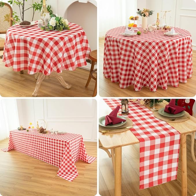 Waterproof Plaid Tablecloth Fabric - Image 5