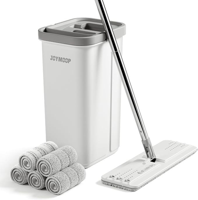 JOYMOOP Mop and Bucket with Wringer Set, Hands Free Flat Floor Mop and Bucket - Image 7