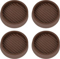 2X2 Round Rubber Caster Cups, Non Slip Furniture Pads, Anti-Slip Gripper by VOCOMO