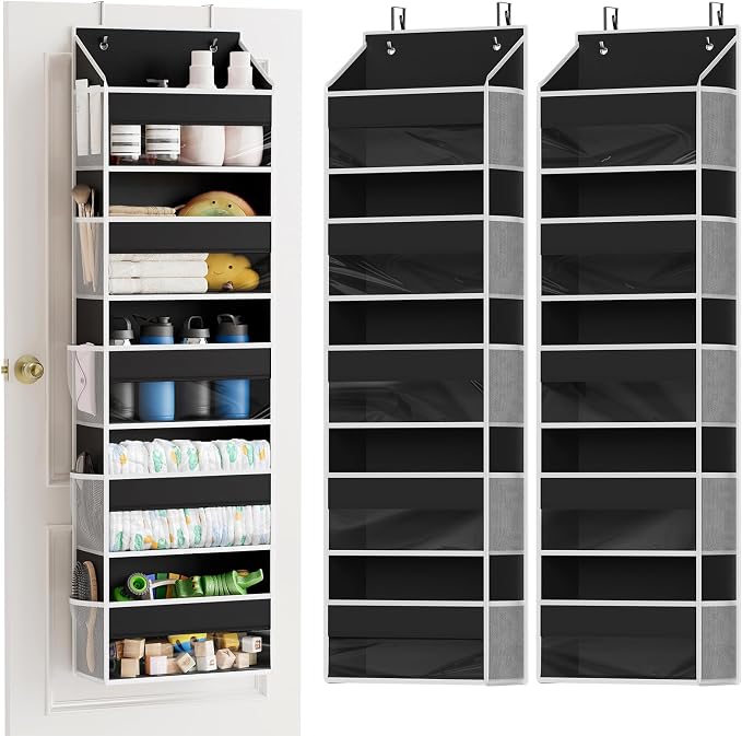 SpaceAid 2 Pack Over The Door Organizer by SpaceAid