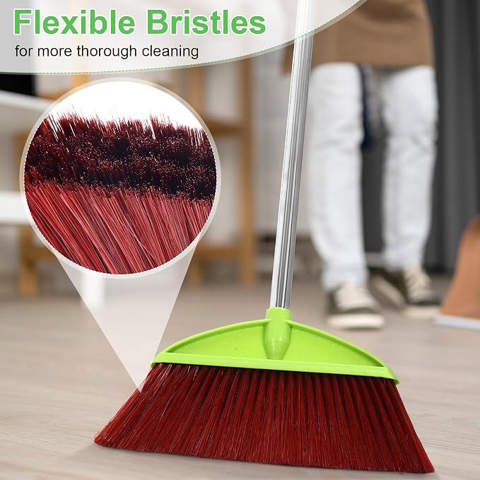 Lasnten 8 Pack Heavy Duty Broom Commercial Set - Image 5