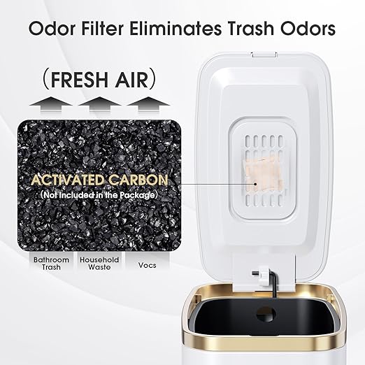 CEROELDA Small Bathroom Trash Can - Image 4