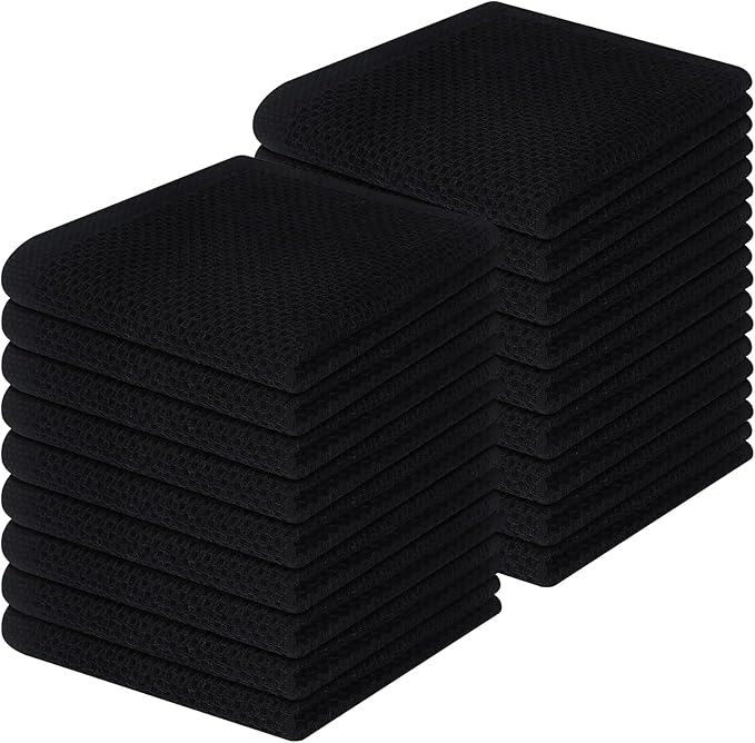 Homaxy 100% Cotton Waffle Weave Kitchen Dish Cloths, Ultra Soft Absorbent Quick by Homaxy