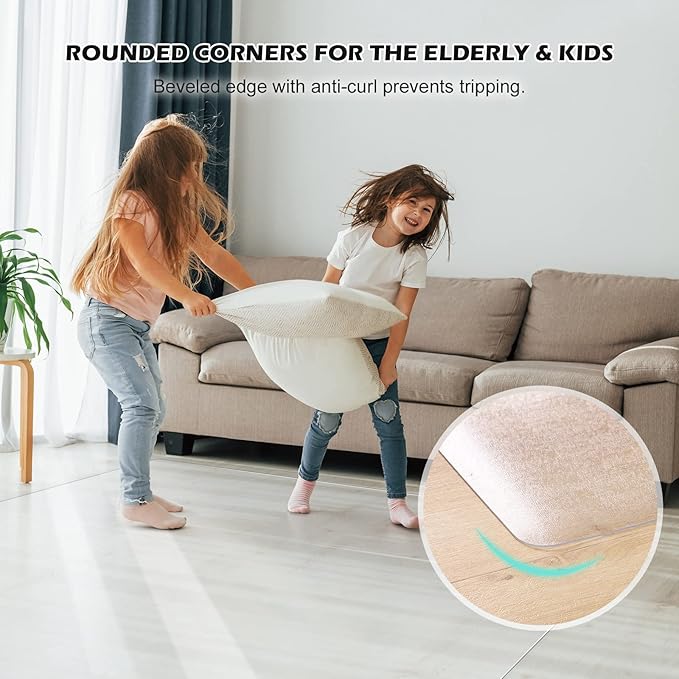 SALLOUS Chair Mat for Hard Floors, Vinyl Floor Mat for Gaming Chairs - Image 5