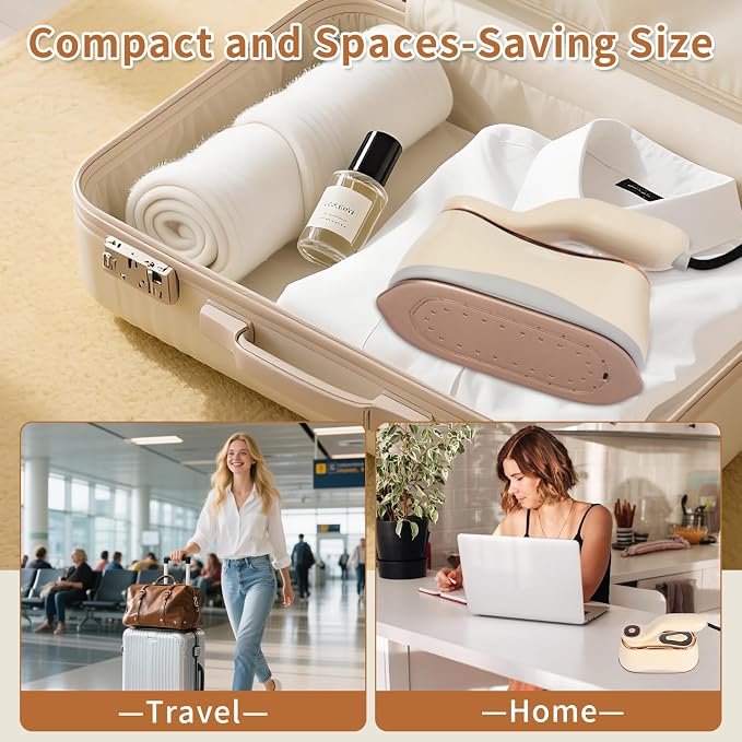 Portable Steam Iron for Clothes for Travel & Home, Handheld Garment Steamer & - Image 5