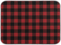 Red and Black Buffalo Plaid Dish Drying Mat 16x18 by Wamika