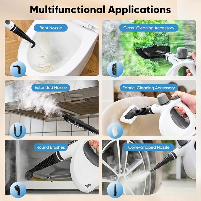 Saker Handheld Steam Cleaner New, Portable Steam Cleaner - Image 6