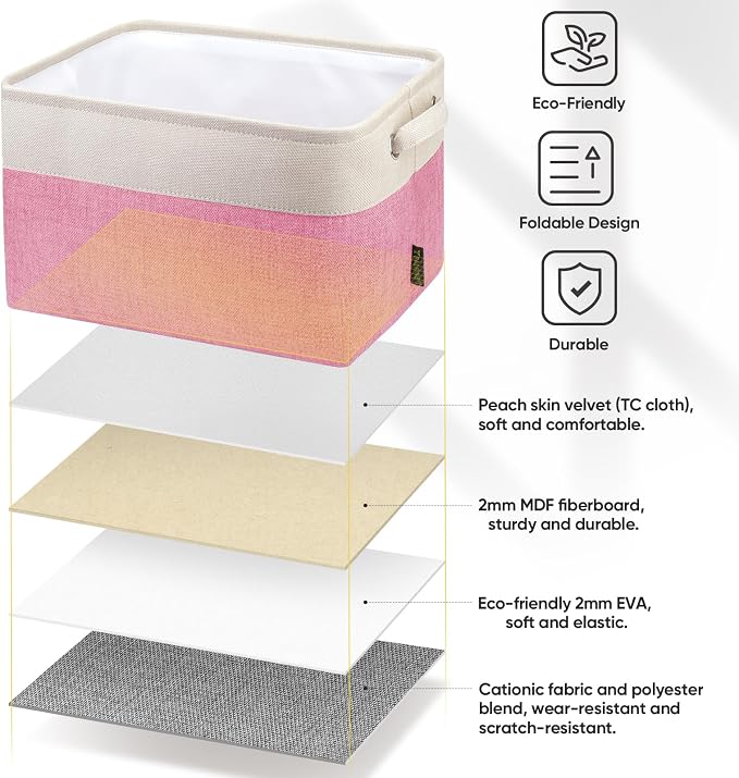 BALEINE 3 Pack Fabric Storage Bins - Image 5