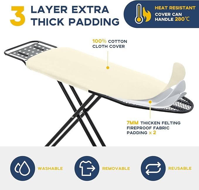 Ironing Board Full Size, RAINHOL Compact Iron Board - Image 3