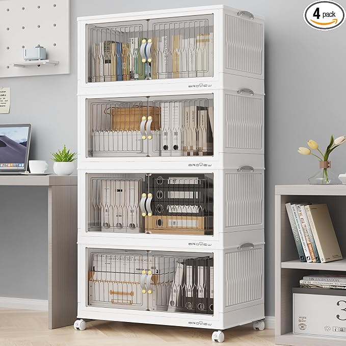 BROVIEW 240Qt Stackable Storage Bins by BROVIEW-EnjoytheArtofLife
