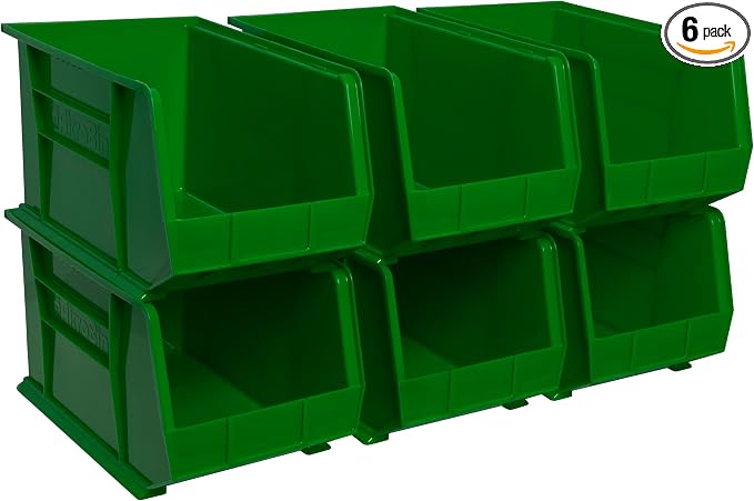 Akro-Mils 30260 AkroBins Plastic Storage Bins, Space-Saving Stackable Bins by Akro-Mils