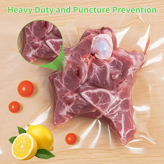MakMeFre100 Count Vacuum Sealer Bags 50 of Each Size 50 Quart 8"X12"and 50 - Image 4