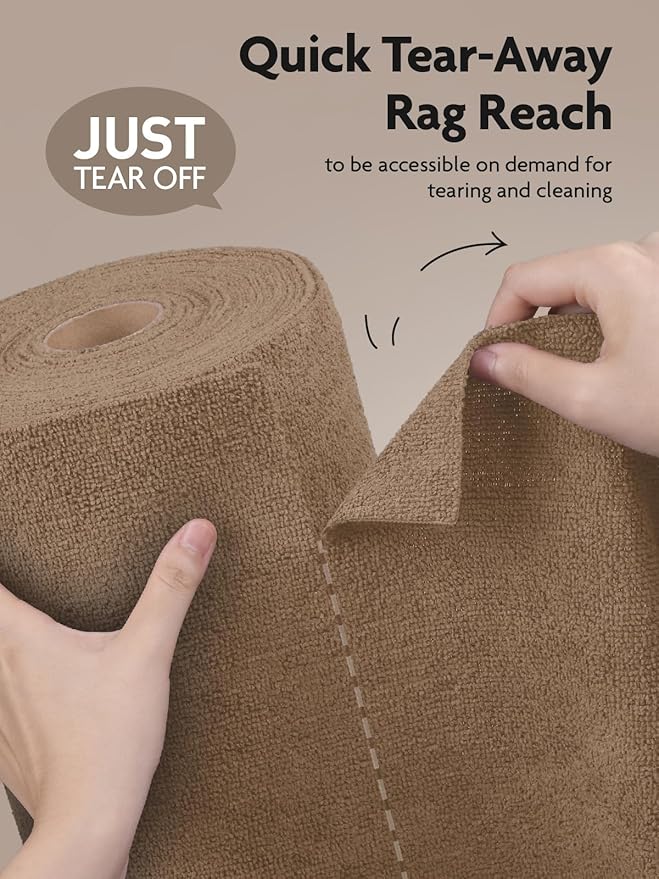 Fantasticlean Microfiber Cleaning Cloth Roll -75 Pack, Tear Away Microfiber - Image 4