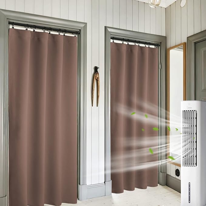 RYB HOME Blackout Curtains 84 inches Long 2 Panels Set by RYBHOME