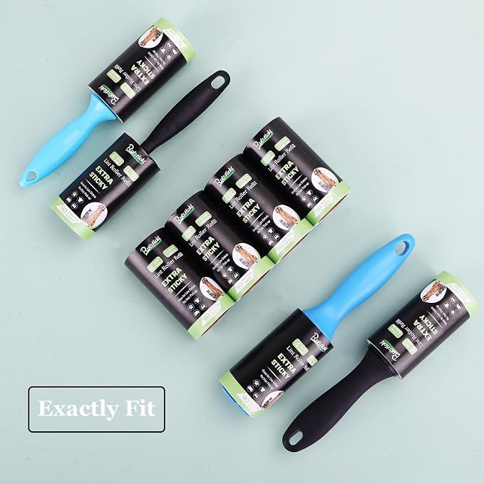 4 inch Lint Roller Refills for Amazon IKEA Evercare and Others, Extra Sticky - Image 2