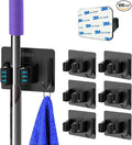 Mop and Broom Holder Wall Mount Stainless Steel Broom Mop Hanger Wall Mounted by Unknown
