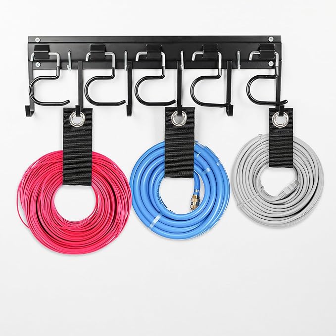 LEYU Metal Garage Tool Organizer Wall Mount, 4 Pack Garden Tool Organizer - Image 3