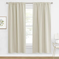 RYB HOME Blackout Curtains for Living Room, Back Tab & Rod Pocket Top by RYBHOME