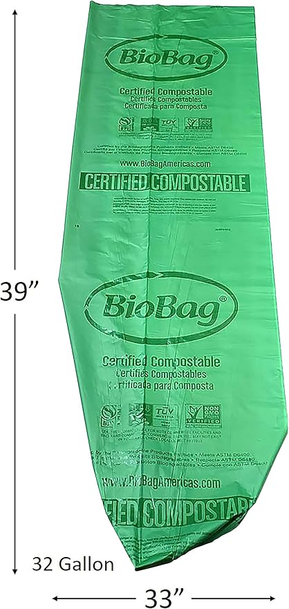 BioBag The Original Compostable Bag, 32 Gallon, 100% Certified Compostable - Image 5