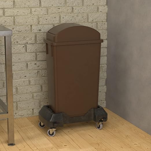 23 Gallon Brown Slim Jim Trash Can - Image 4