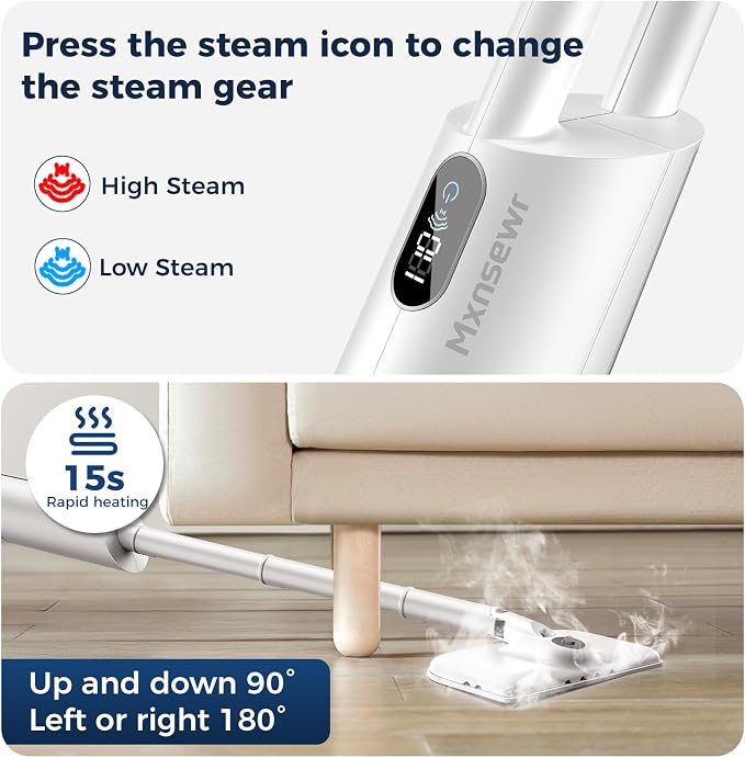 Steam Mop All-in-one for Floor Cleaning, Detachable Handheld Floor Steamer - Image 4