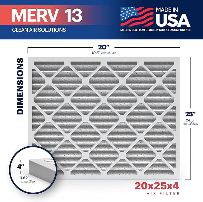 BNX TruFilter 20x25x4 MERV 13 Air Filter - Image 2