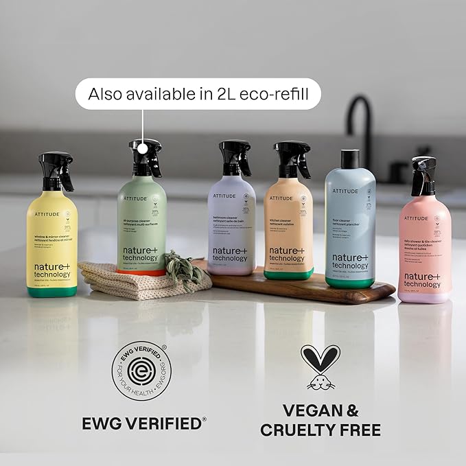 ATTITUDE All-Purpose Cleaner Spray, Plant-Based Ingredients, EWG Verified - Image 6