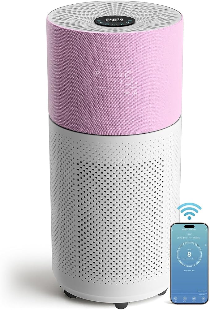 CleanForce Rainbow H13 True HEPA Air Purifier by CLEANFORCEAIR