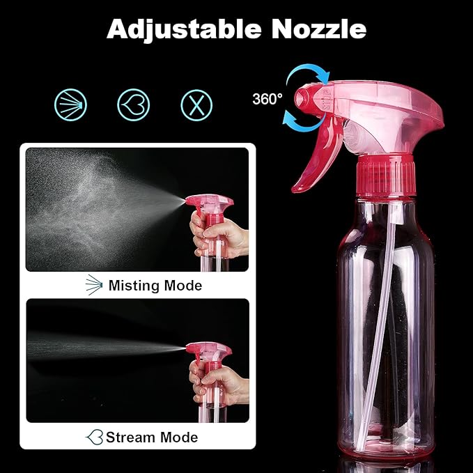 Cosywell Plastic Spray Bottles 8.8oz/260ml 2 Pack Empty Spray Bottle - Image 4
