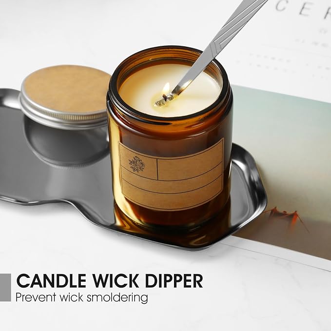 3-in-1 Candle Accessory Set, Wick Trimmer, Candle Snuffer, Wick Spoon, - Image 5