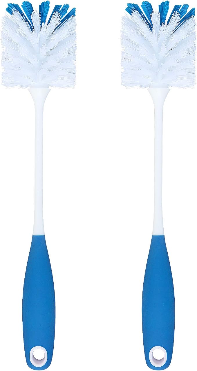 PHYEX 2 Pack Long Handle Bottle Scrubbing Brushes, Water Bottle Cleaner by PHYEX