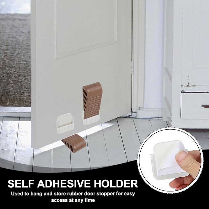PATIKIL Rubber Door Stoppers for Bottom of Door, Door Wedge Stopper - Image 4