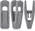 Grey Velvet Hangers Clips, Non-Slip Velvet Skirt Hanger Clips by TOFIIGREM