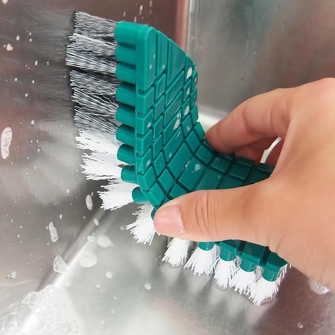 Crevice Cleaning Brush, Hard Bristle Grout Brush Gap Cleaner Tool - Image 5