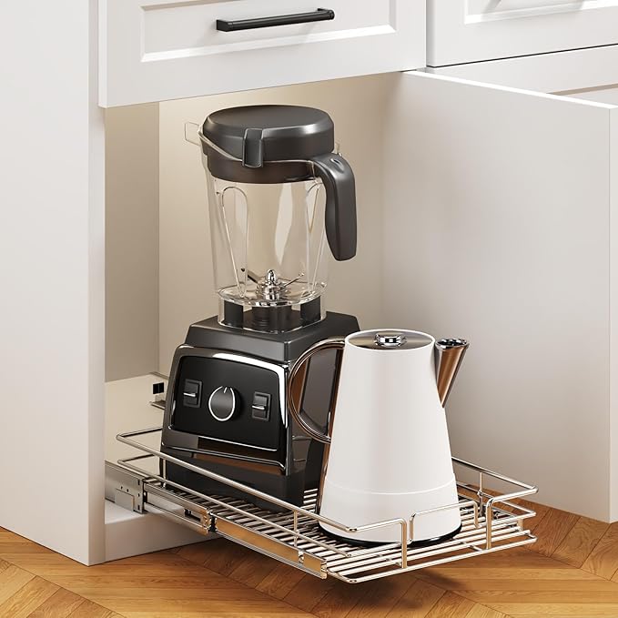 Pull Out Cabinet Organizer 13½" W x 18" D, Heavy Duty Cabinet Pull Out Shelves - Image 5