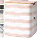 BALEINE Laundry Hamper with Lid, Tall Laundry Baskets with Bamboo Pull Handles by BALEINE