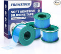 FRESINIDER Silicone Medical Tape – 1" x 5 Yard Blue 4 Rolls, Waterproof & by FRESINIDER