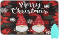 Red and Black Checkered Christmas Gnomes Ironing Mat by Tatenale