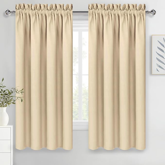 DWCN Blackout Curtains Room Darkening Thermal Insulated Bedroom Curtains Window by DWCN