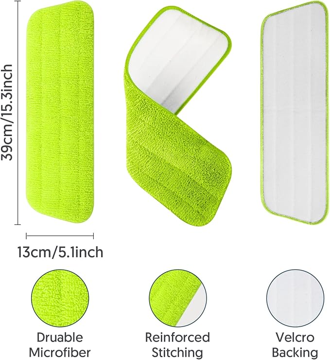 7 Count Reusable Microfiber Mop Pads - Image 3