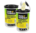 Tub O’ Towels TW75 Heavy-Duty 10" x 12" Size Multi-Surface Cleaning Wipes by TubOTowels