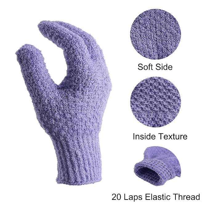 Bath Exfoliating Gloves Scrub - Image 3