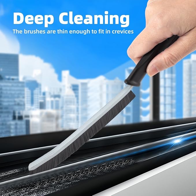 Hard Bristle Crevice Cleaning Brush-Thin Gap Scrub Brush, Small Cleaning Brush - Image 2