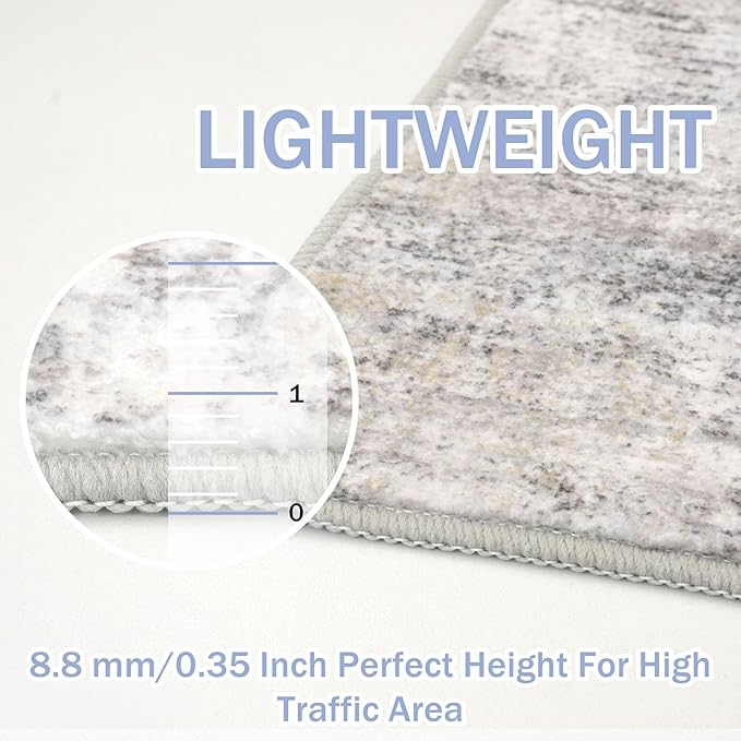 IOHOUZE Abstract Area Rug 3x5 Ft Washable Rugs - Image 4