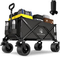 Collapsible Wagon Cart with Silent All-Terrain Wheels, Foldable Heavy Duty by Unknown