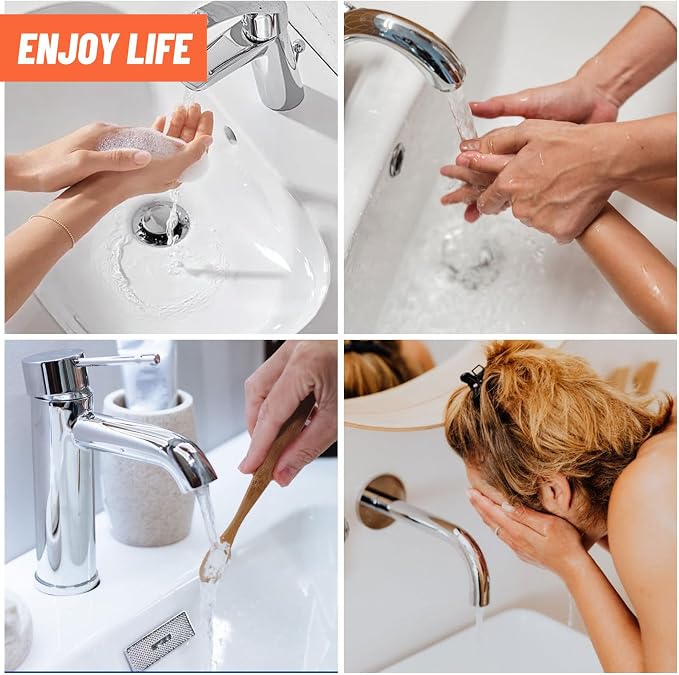 2PC Bathroom Sink Stopper Hair Catcher, Pop Up Sink Drain Filter - Image 8