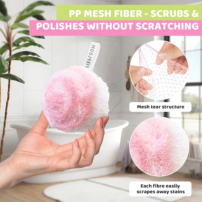 Hard Bristle Crevice Cleaning Brush & Non Scratch Soft Scrub Brush Set - Image 3